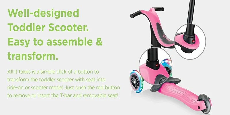 Children's scooter with light GLOBBER GO-UP model