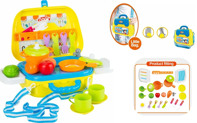 Children's bag kitchen set