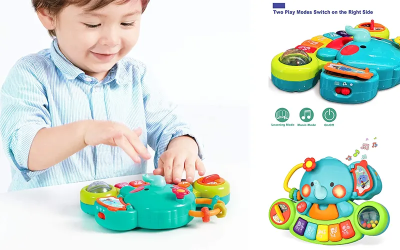 اسباب بازی پیانو موزیکال هولی تویز Huile Toys طرح فیل
