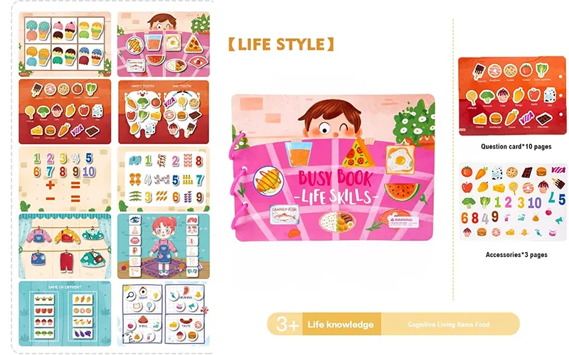 کتاب مونته سوری پازلی busy book