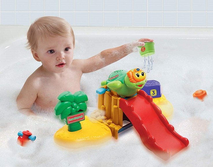 اسباب بازی حمام هوش و سرگرمی  وی تک Toot Toot Splash Bath Island vtech 187603