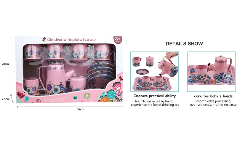 Floral tea set toy