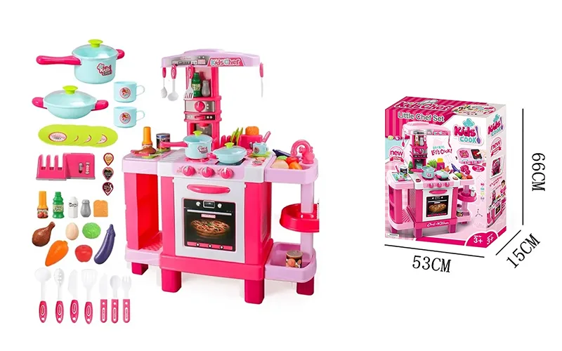 Large pink children's kitchen