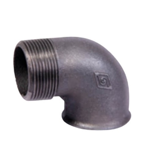 زانو چپقی 90 درجه دنده ای سیاه مک MECH