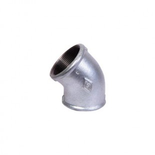 زانو 45 درجه دنده ای گالوانیزه مک MECH