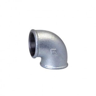زانو 90 درجه دنده ای گالوانیزه مک MECH