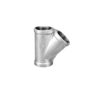 سه راه مساوی 45 درجه دنده ای گالوانیزه توپی برزیل