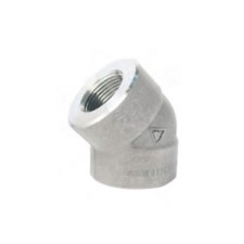 زانو 45 درجه دنده ای ELBOW 45D NPT فشار قوی کلاس 3000 T تایوان A105
