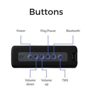 اسپیکر بلوتوثی قابل حمل شیائومی مدل MDZ-36-DB