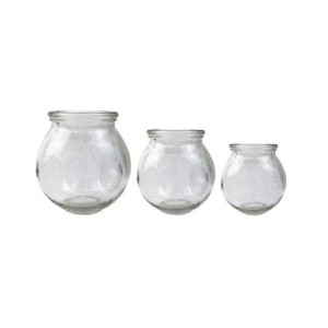 لیوان شیشه ای بادکش سایز 2