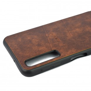 کاور مدل Leather  مناسب برای گوشی موبایل سامسونگ A7 2018