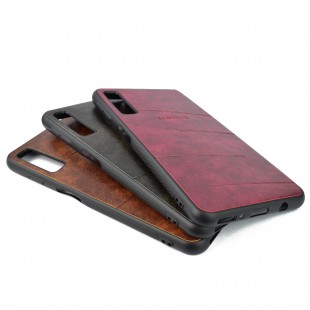 کاور مدل Leather  مناسب برای گوشی موبایل سامسونگ A7 2018