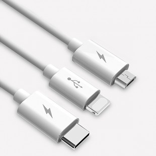 کابل تبدیل USB به لایتنینگ،MicroUSB،USB-C توتو مدل B3BB-010 طول 1.2متر