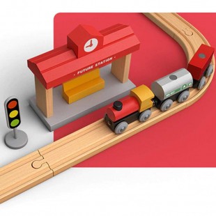 ترن اسباب بازی شیائومی مدل Mitu Track Building Block Electric Train
