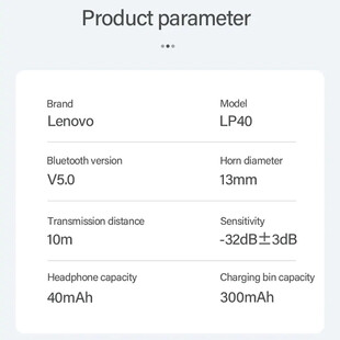 هندزفری بلوتوثی لنوو مدل LivePods LP40