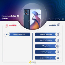 گوشی موبایل موتورولا مدل Edge 30 Fusion دو سیم کارت ظرفیت 256 گیگابایت و رم 12 گیگابایت