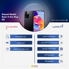 گوشی موبایل شیائومی مدل Redmi Note 11 Pro Plus 5G 21091116UG دو سیم‌ کارت ظرفیت 256 گیگابایت و رم 8 گیگابایت