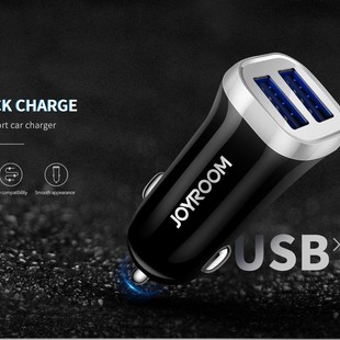 شارژر فندکی Joyroom C-M216 3.1A 2USB Car Charger + Type-C Cable