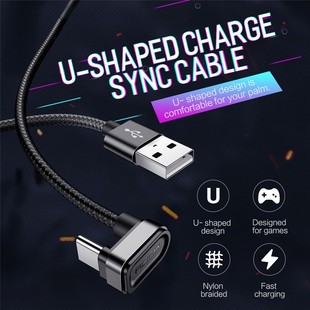 کابل تایپ سی Rock U-Shaped Metal Type-C Charge-Sync Cable RCB0584