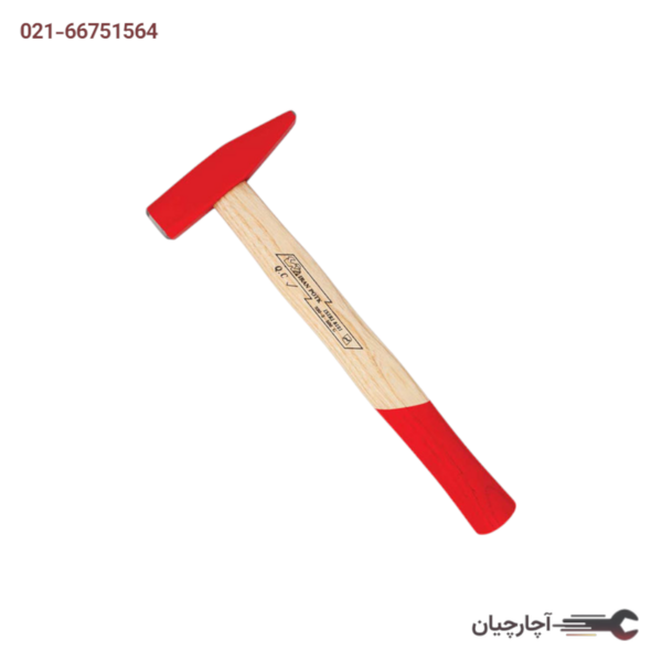 چکش مهندسی  با دسته چوبی 50 گرمی برند ایران پتک