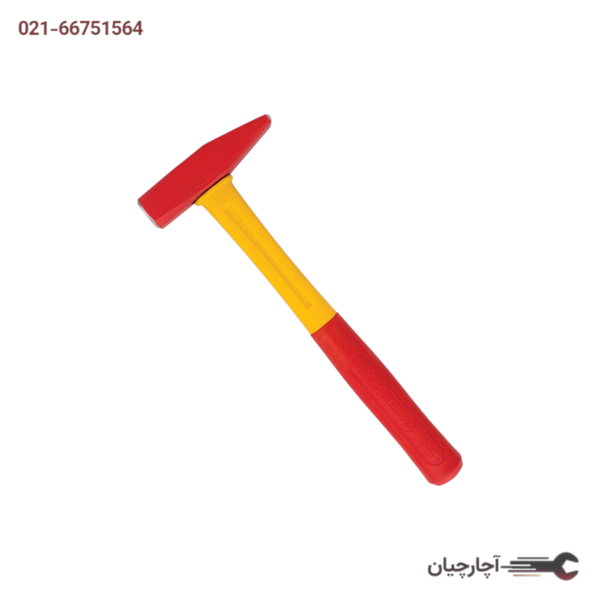 چکش مهندسی با دسته پلاستیکی500 گرمی برند ایران پتک