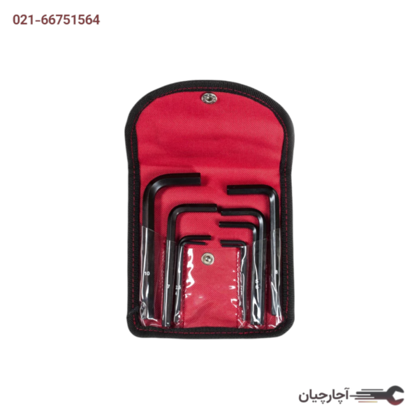 مجموعه آچارهای آلن کوتاه با کیفیت برزنتی (2-2/5-3-4-5-6-7-8-10) میلی متر   برند ایران پتک