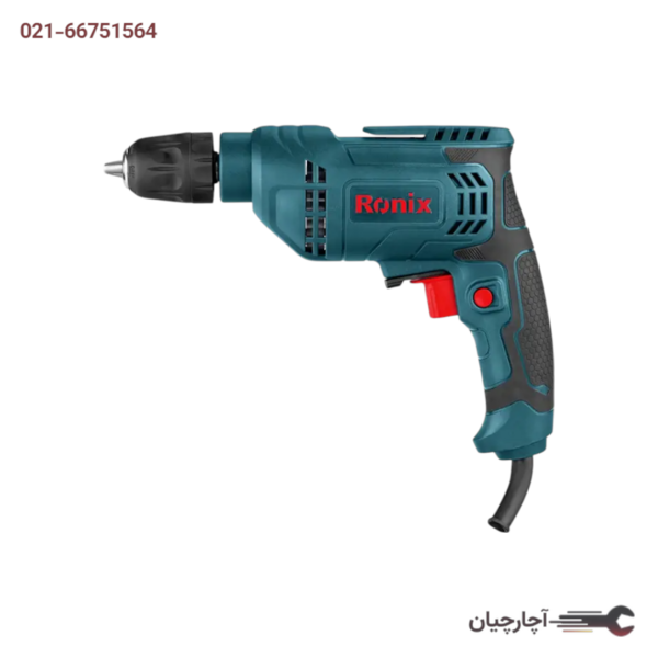 دریل برقی 6/5 میلی متری آچاری 400 وات برند رونیکس کد کالا 2107
