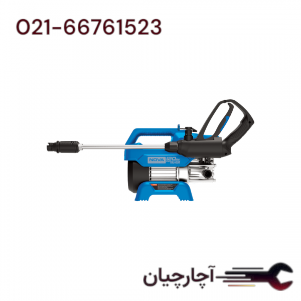 کارواش کامپکت 120 بار 1600 وات دینامی برند نووا، کد کالا 4120