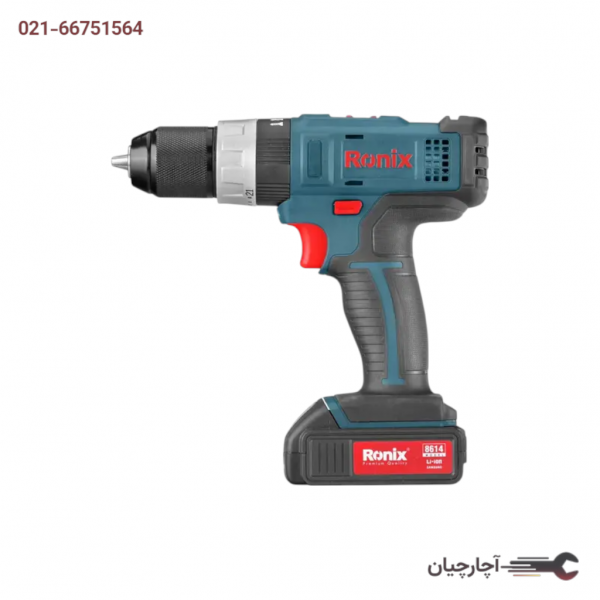 دریل پیچ گوشتی شارژی 14/4 ولت LiIon(باطری لیتیوم سامسونگ کره) ضد آب برند رونیکس، کد کالا 8614