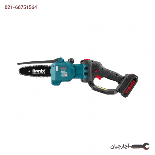 اره زنجیری شارژی 15 سانت 20 ولت برند رونیکس، کد کالا 8600