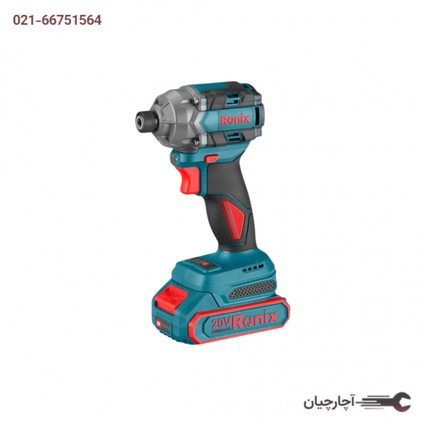 پیچ گوشتی شارژی موتور براش لس NEW برند رونیکس، کد کالا 8671