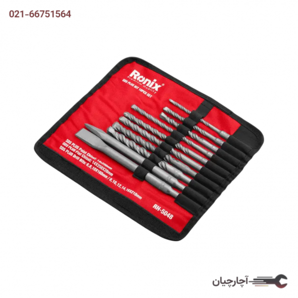 ست مته و قلم چهار شیار برند رونیکس، کد کالا RH-5048