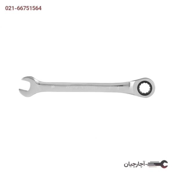 آچار یک سر جغجغه یک سر تخت سایز 12 برند رونیکس، کد کالا RH-2162