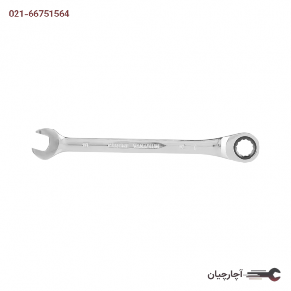 آچار یک سر جغجغه یک سر تخت سایز 10 برند رونیکس، کد کالا RH-2160