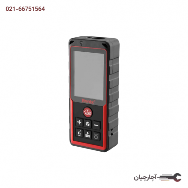 متر لیزری 100 متری با کیف برزنتی چین برند رونیکس، کد کالا RH-9353