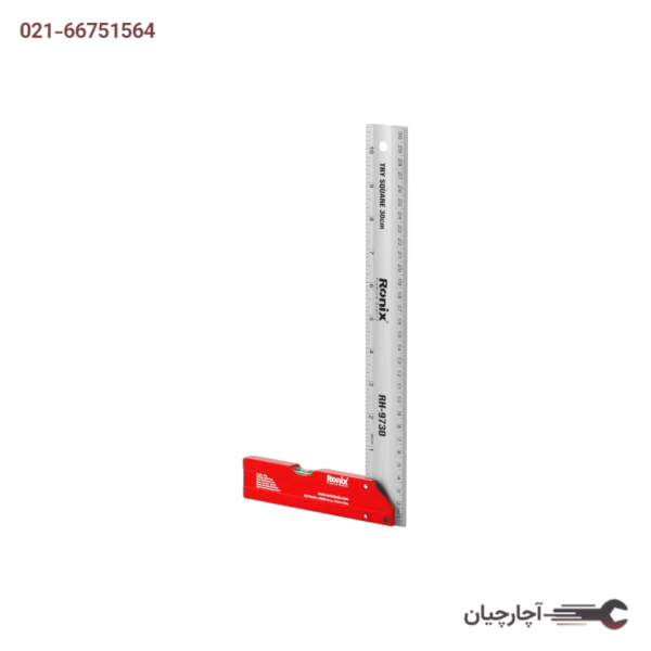 گونیا استیل 30 سانت ترازدار برند رونیکس، کد کالا RH-9730