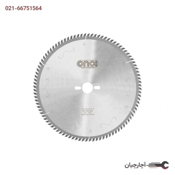 تیغ اره الماسه انسی MDF با زاویه تند 38 درجه 300*96 برند رونیکس، کد کالا LHS972346-1