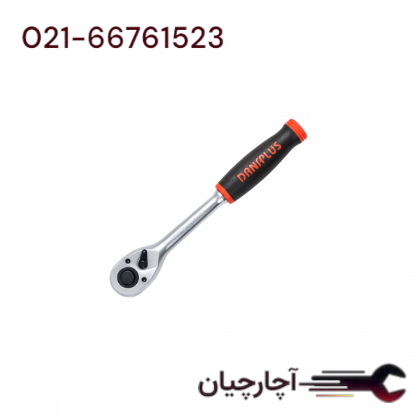 دسته بکس جغجغه  روکش دار  درایو 1/4*155میلی متر برند داناکو، کد کالا D3002155C