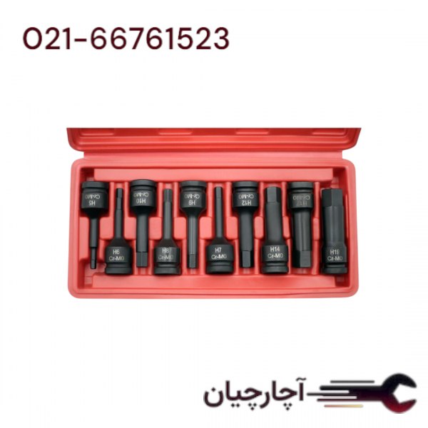 جعبه آلن بکسی فشار قوی درایو 1/2 10 عددی 5-19 میلی متر   برند داناکو، کد کالا D7941110