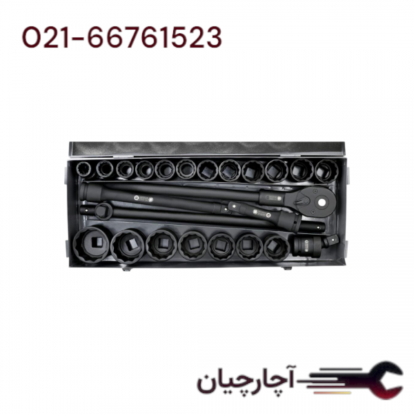 جعبه  بکس فشار قوی درایو 3/4 12پر  24 عددی  19-55 میلی متر برند داناکو، کد کالا D7960224