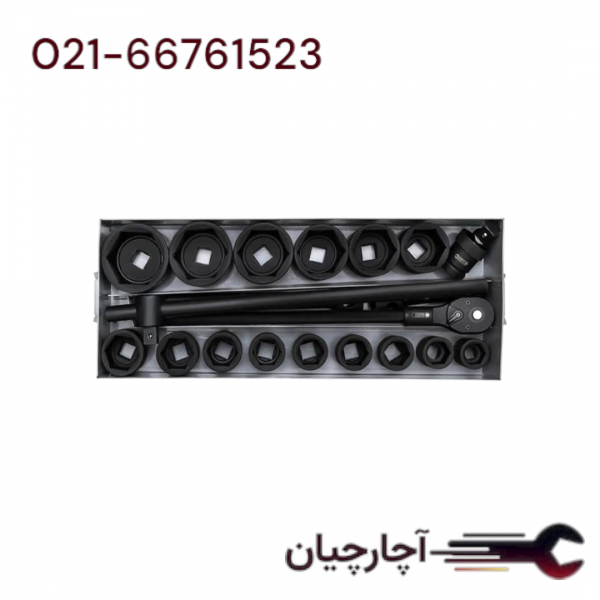 جعبه  بکس فشار قوی درایو 1 6پر  20 عددی 32-85 میلی متر   برند داناکو، کد کالا D7980120