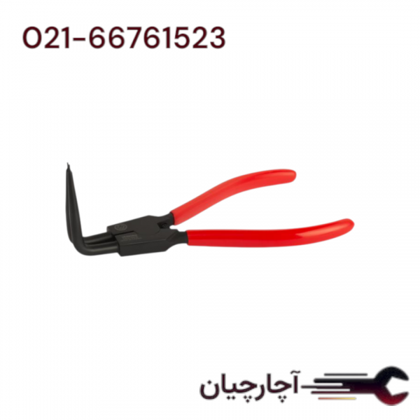 انبر خار باز کن سر کج  نوک بلند 50 میلی متر  برند هزبرن، کد کالا 54208EB