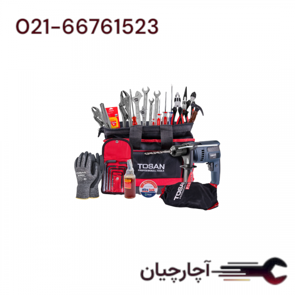 کیت  ابزار 43 پاچه  برند توسن، کد کالا T3501K