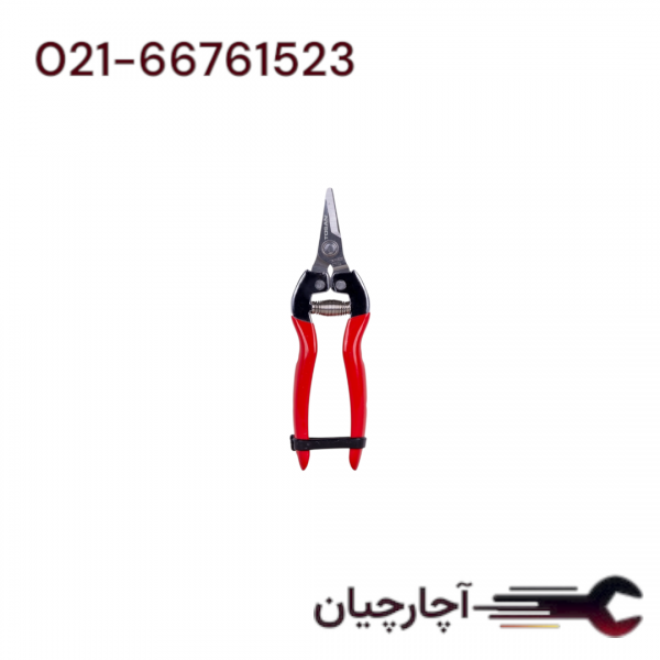 قیچی میوه چین سر کج استینلس 6/5اینچ برند توسن، کد کالا T5500