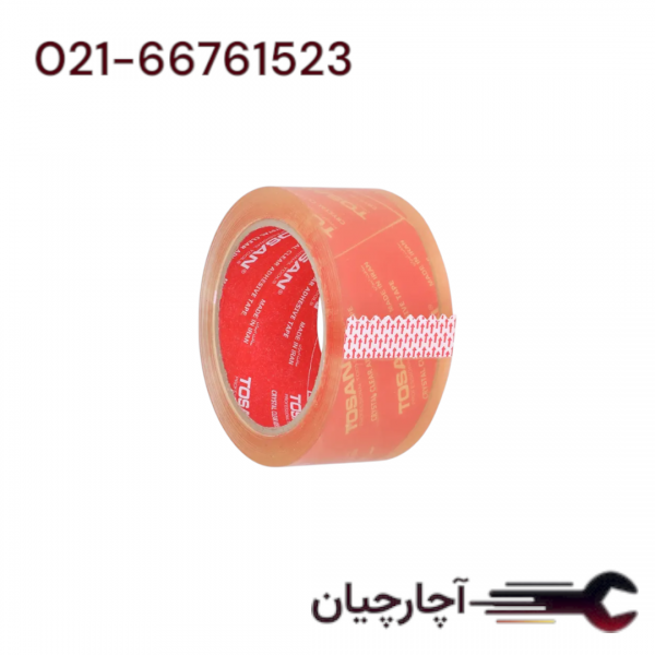 چسب کارتن 50 میکرون 48 میلیمتری  برند توسن، کد کالا TAT-50M90Y