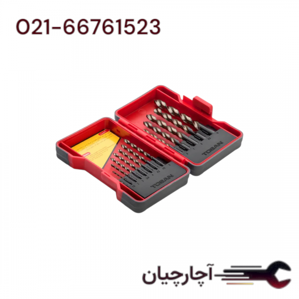 ست مته 13 عددی کبالت 1/5-10 برند توسن، کد کالا T14-MB13-HSSCO-110