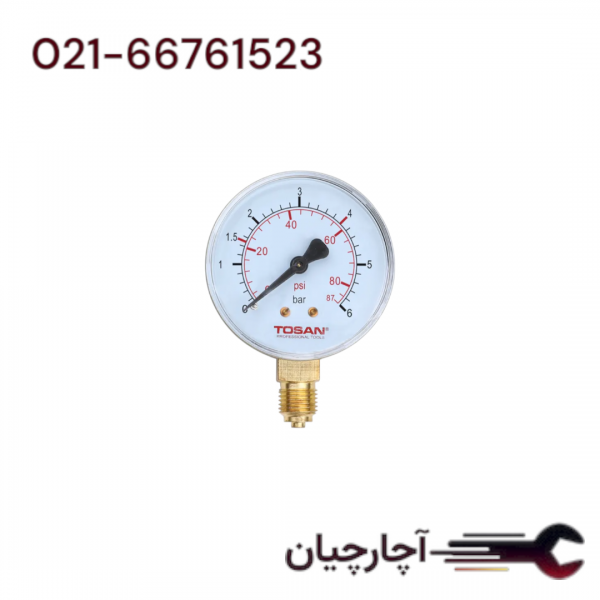 فشار سنج 16 BAR برند توسن، کد کالا TPG-16BAR