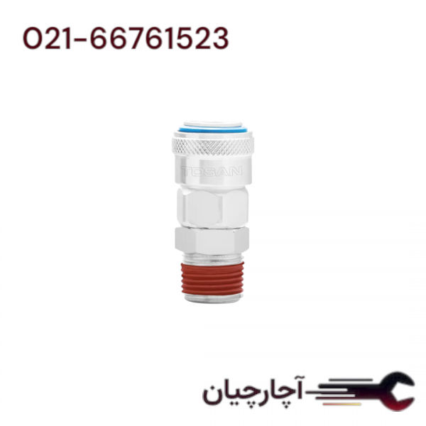 کوپلینگ مادگی بیرون رزوه اتوماتیک 1/2 برند توسن، کد کالا T21-40SMT