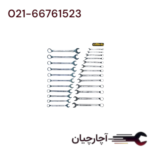 ست آچار یکسر25عددی جعبه ای   برند توسن، کد کالا TI101-S25