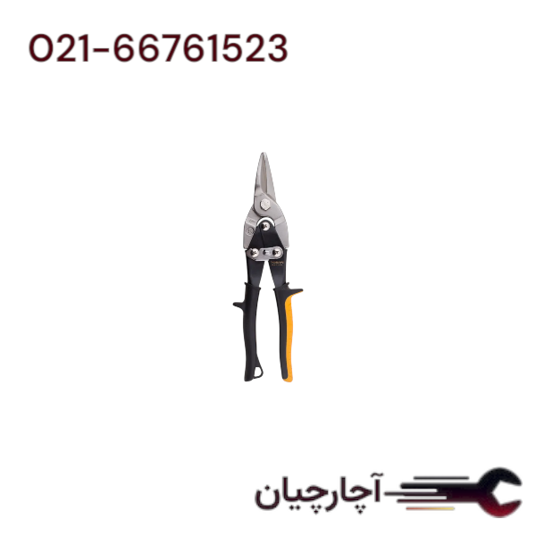 قیچی ورق بر زرد مستقیم  برند توسن، کد کالا TATS-S10MO